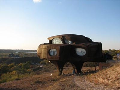 Exterior View of Steel House